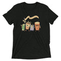 Let's All Go Watch Scary Movies Men's Tri-Blend Tee Hoodie, Sweatshirt | PureTeeCo.com (Image 1)