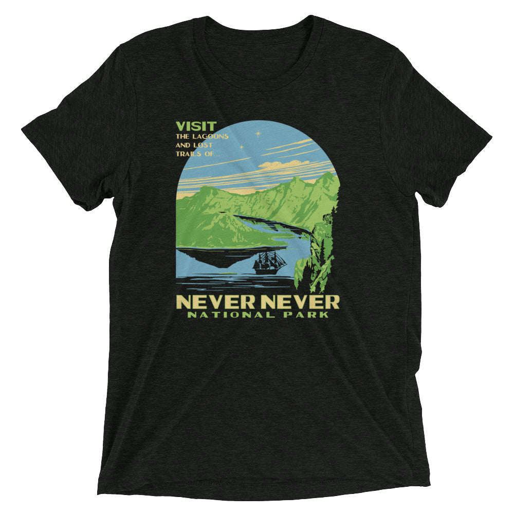 Never Never National Park Men's Tri-Blend Tee Hoodie, Sweatshirt | PureTeeCo.com (Image 2)