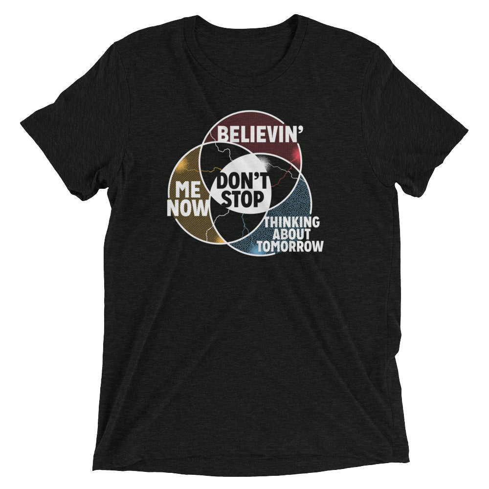 Don't Stop Venn Diagram Men's Tri-Blend Tee Hoodie, Sweatshirt | PureTeeCo.com (Image 2)