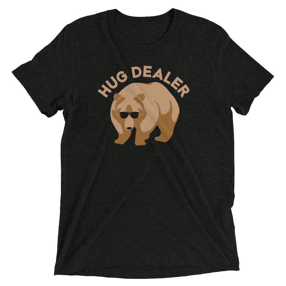 Hug Dealer Men's Tri-Blend Tee Hoodie, Sweatshirt | PureTeeCo.com (Image 2)