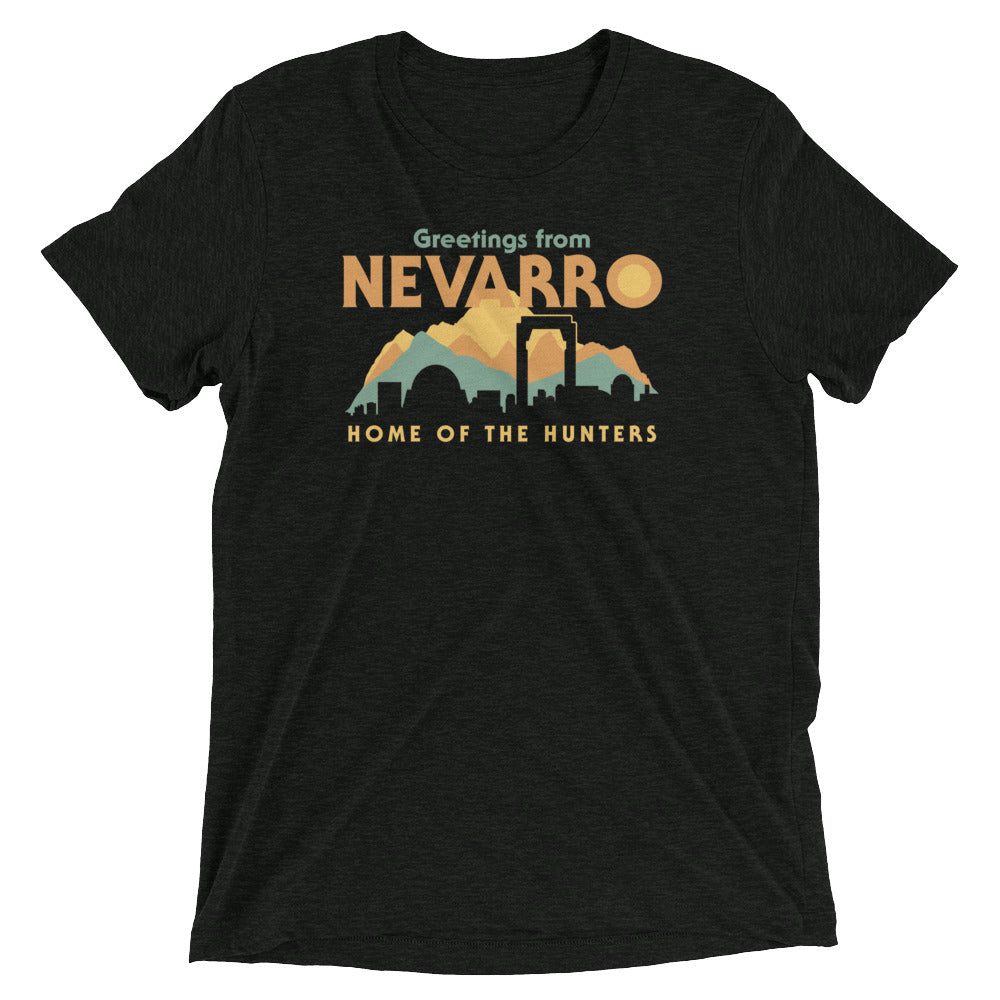 Greetings From Nevarro Men's Tri-Blend Tee Hoodie, Sweatshirt | PureTeeCo.com (Image 2)
