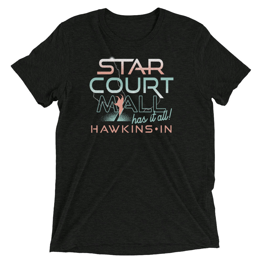 Starcourt Mall Men's Tri-Blend Tee Hoodie, Sweatshirt | PureTeeCo.com (Image 2)
