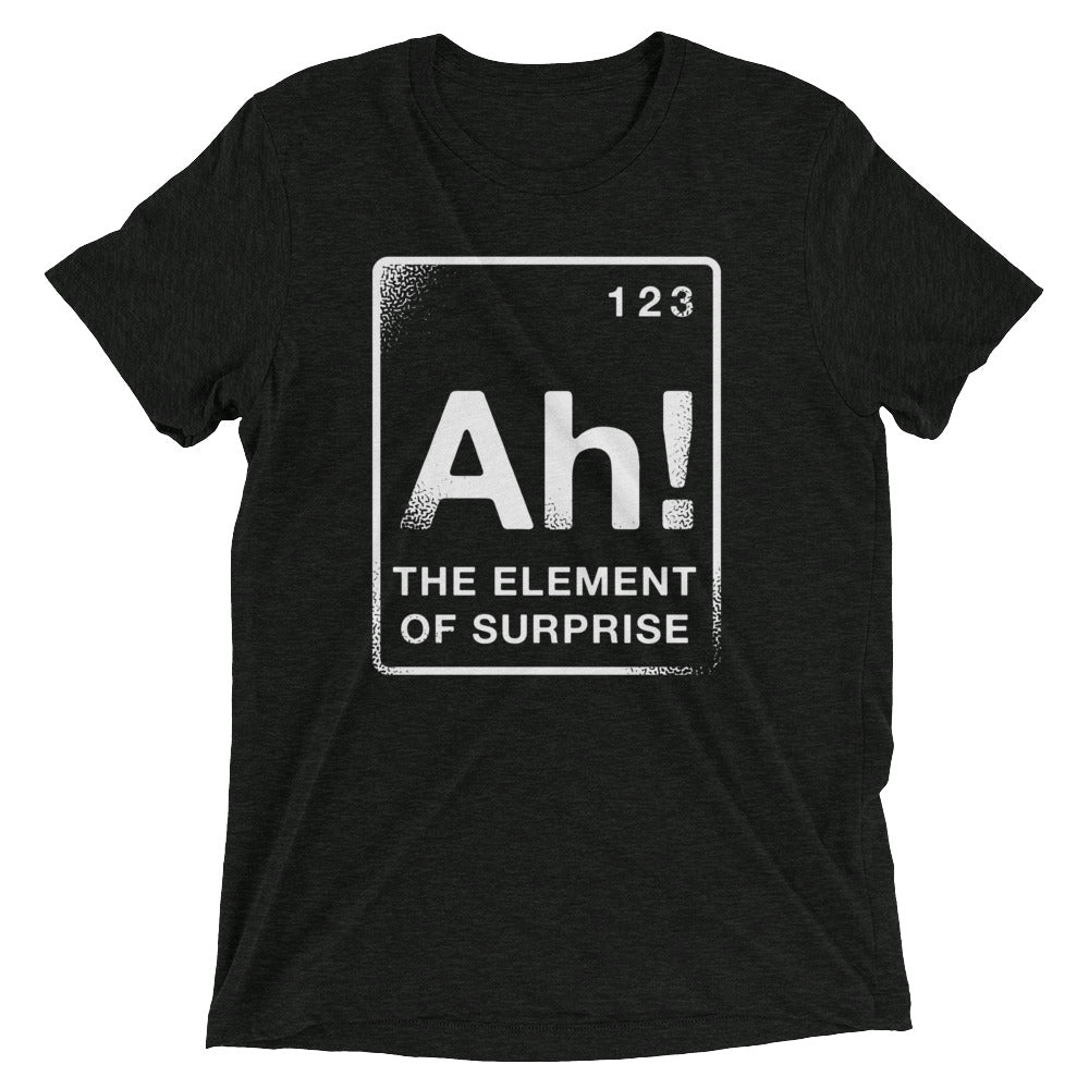 The Element Of Surprise Men's Tri-Blend Tee Hoodie, Sweatshirt | PureTeeCo.com (Image 2)