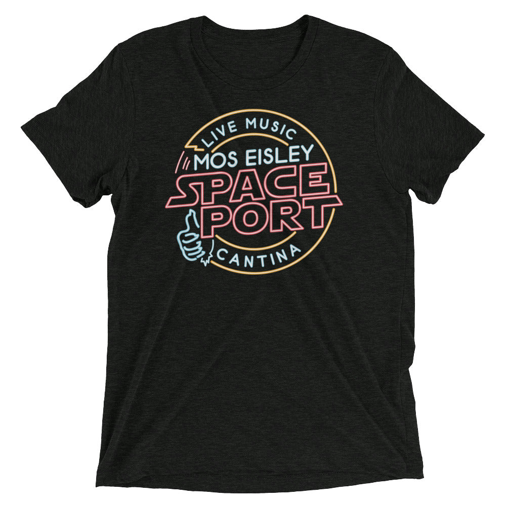Mos Eisley Space Port Men's Tri-Blend Tee Hoodie, Sweatshirt | PureTeeCo.com (Image 1)