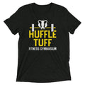 Huffle Tuff Gym Men's Tri-Blend Tee Hoodie, Sweatshirt | PureTeeCo.com (Image 1)