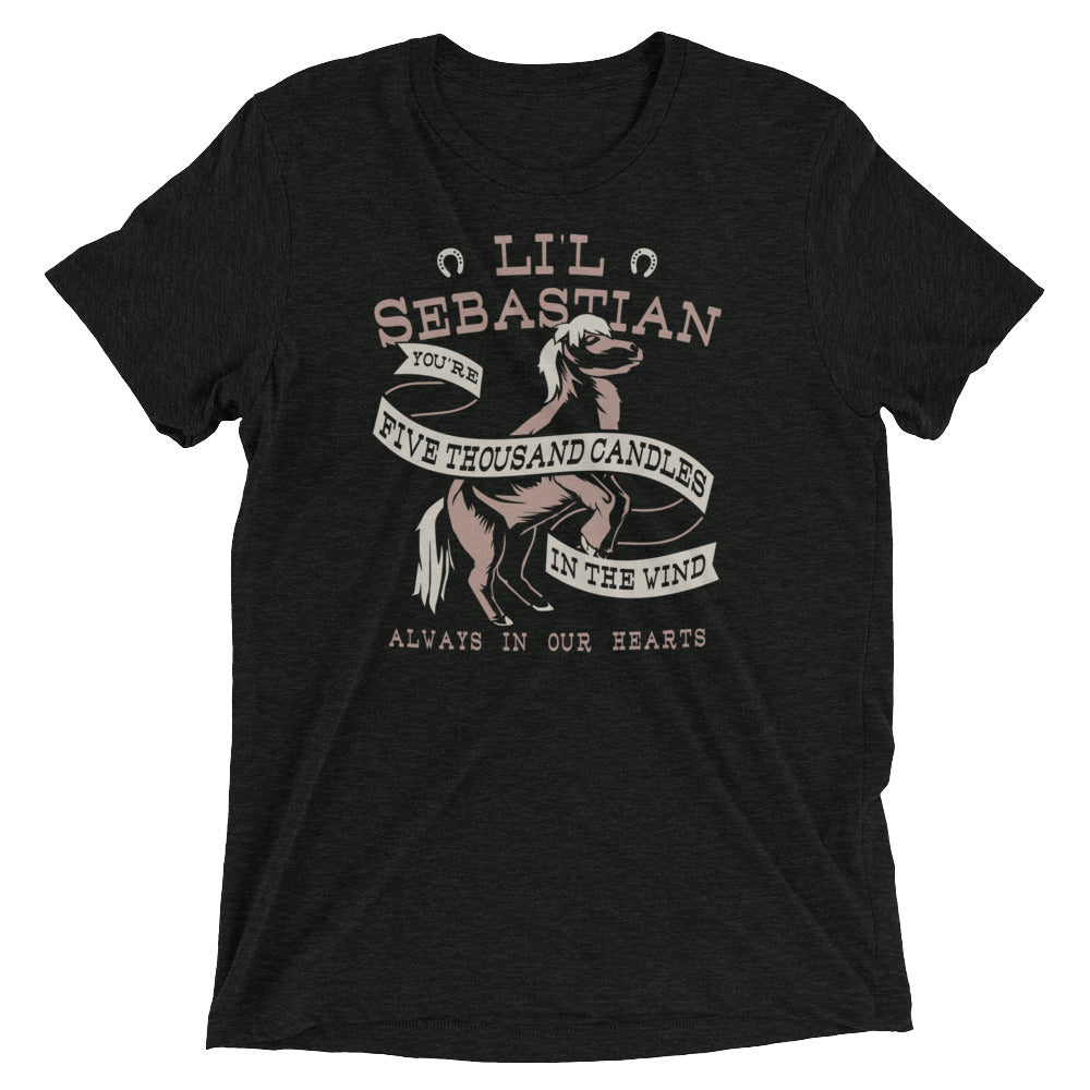 Li'l Sebastian Men's Tri-Blend Tee Hoodie, Sweatshirt | PureTeeCo.com (Image 2)