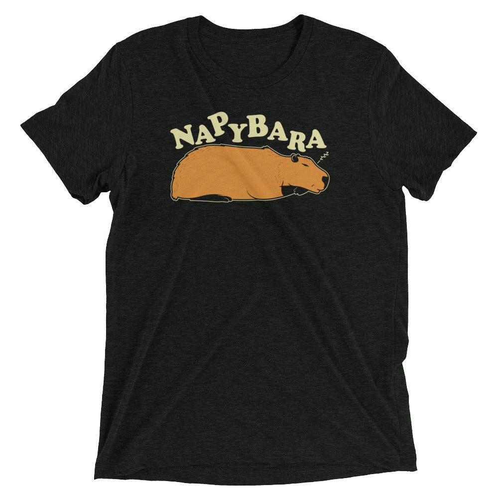 Napybara Men's Tri-Blend Tee Hoodie, Sweatshirt | PureTeeCo.com (Image 2)