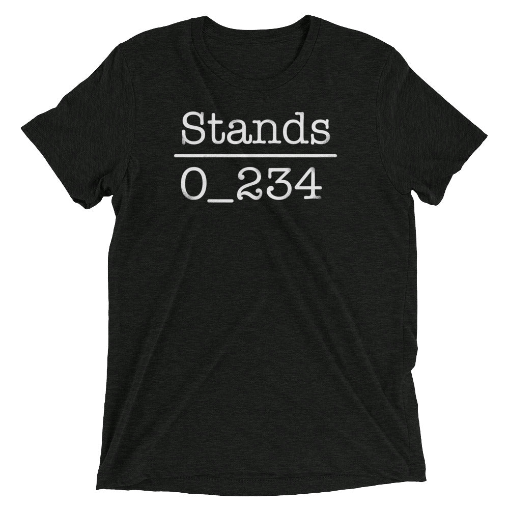 No 1 Under Stands Men's Tri-Blend Tee Hoodie, Sweatshirt | PureTeeCo.com (Image 2)