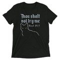 Thou Shalt Not Try Me Men's Tri-Blend Tee Hoodie, Sweatshirt | PureTeeCo.com (Image 1)