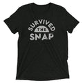Survived The Snap Men's Tri-Blend Tee Hoodie, Sweatshirt | PureTeeCo.com (Image 1)