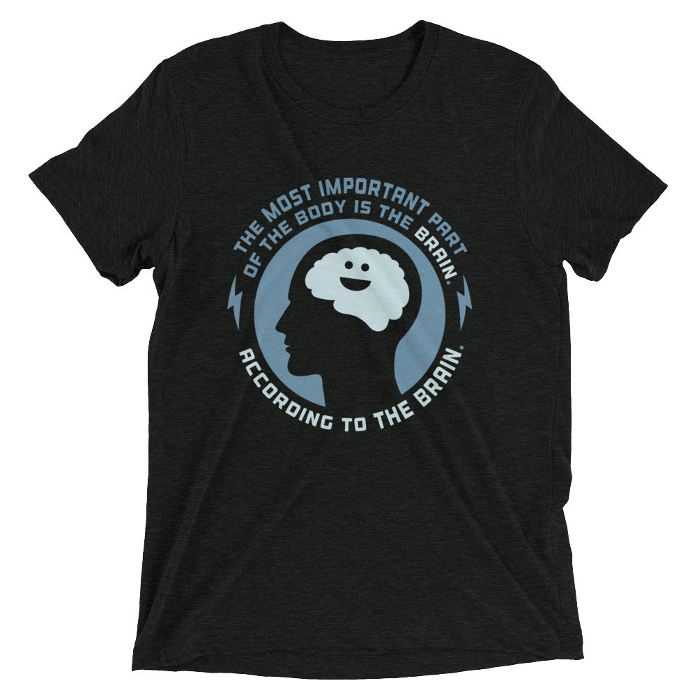Most Important Part Of The Body Men's Tri-Blend Tee Hoodie, Sweatshirt | PureTeeCo.com (Image 1)