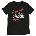 The Girl With The Dragons Men's Tri-Blend Tee Hoodie, Sweatshirt | PureTeeCo.com (Image 1)