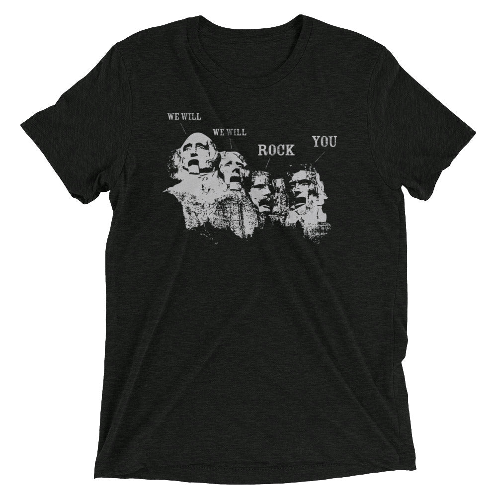 We Will Rock You Men's Tri-Blend Tee Hoodie, Sweatshirt | PureTeeCo.com (Image 1)