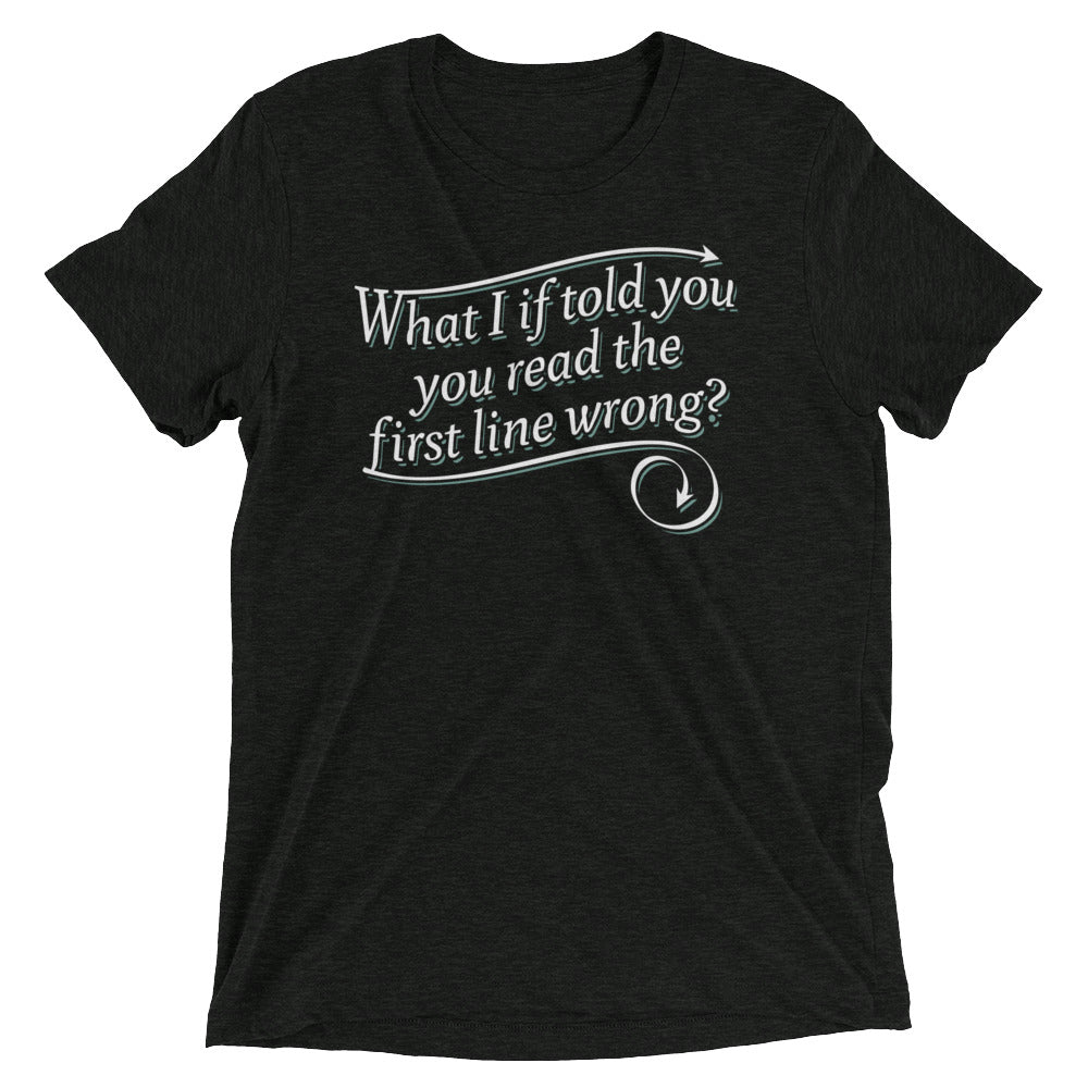 What I If Told You Men's Tri-Blend Tee Hoodie, Sweatshirt | PureTeeCo.com (Image 2)