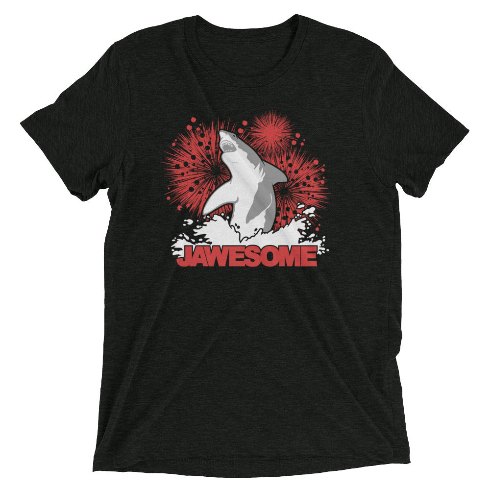 Jawesome! Men's Tri-Blend Tee Hoodie, Sweatshirt | PureTeeCo.com (Image 2)