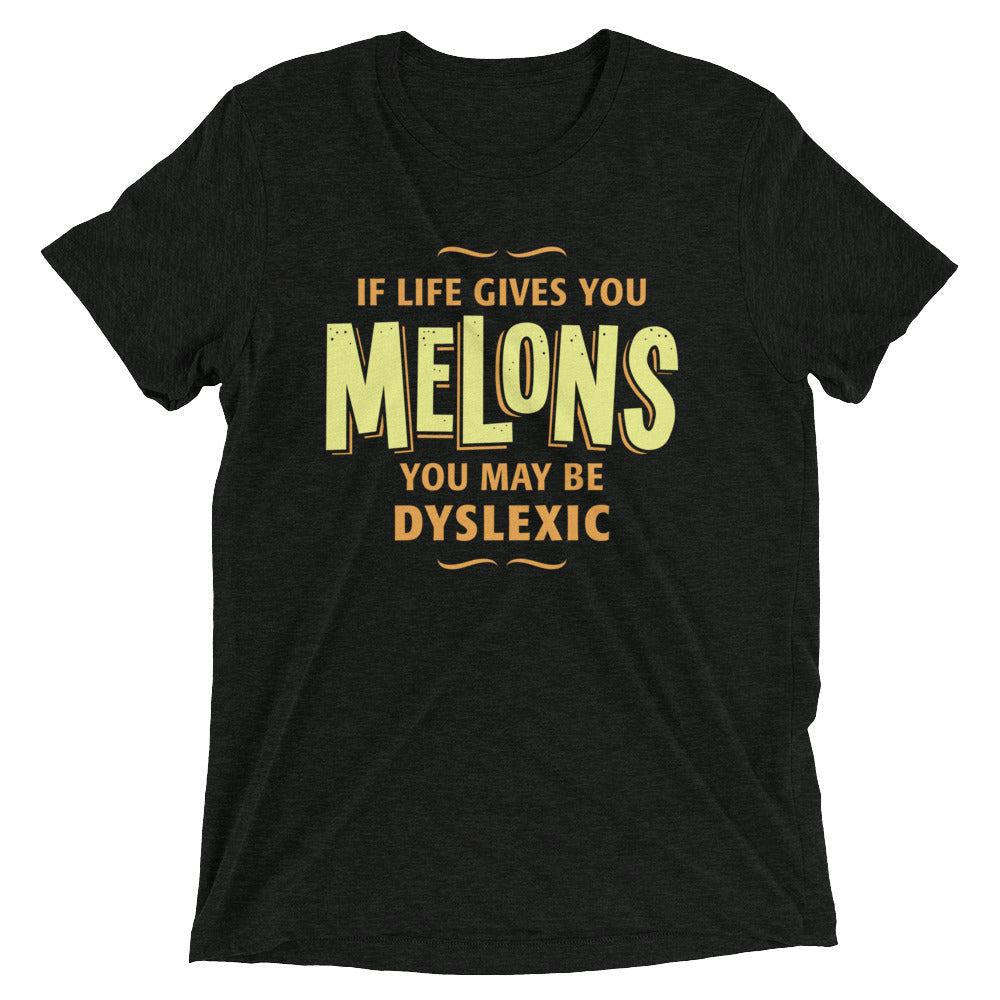If Life Gives You Melons Men's Tri-Blend Tee Hoodie, Sweatshirt | PureTeeCo.com (Image 2)