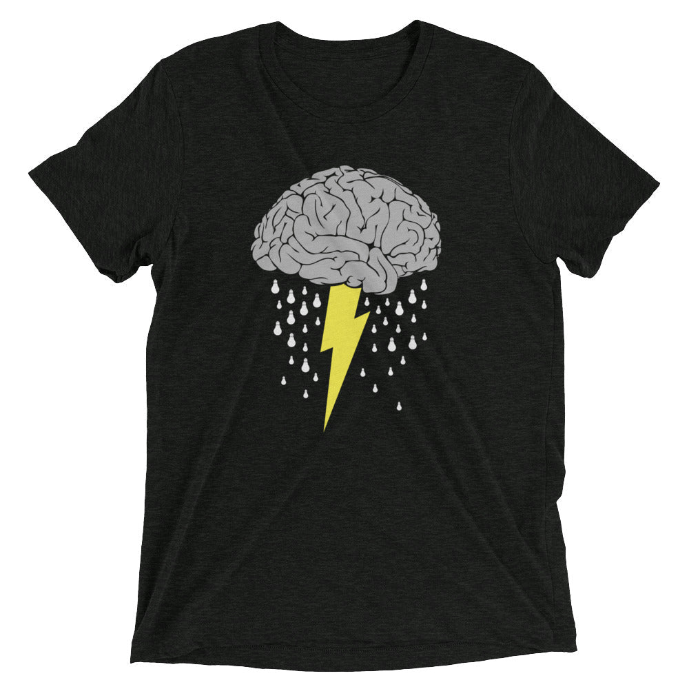 Brainstorm Men's Tri-Blend Tee Hoodie, Sweatshirt | PureTeeCo.com (Image 2)