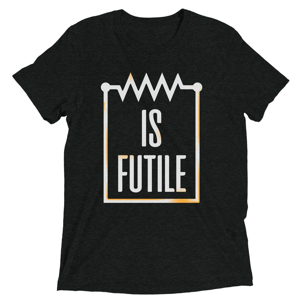Resistor Is Futile Men's Tri-Blend Tee Hoodie, Sweatshirt | PureTeeCo.com (Image 1)