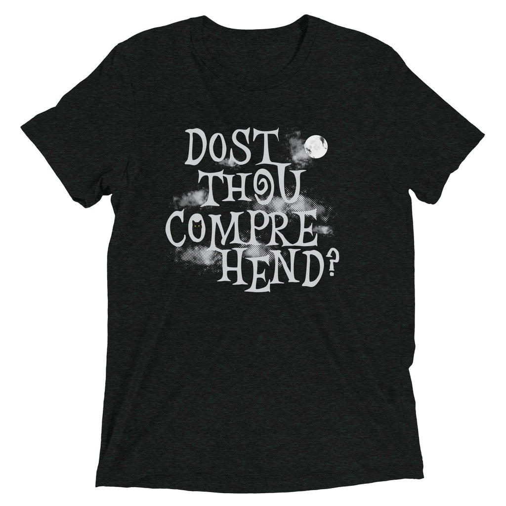Dost Thou Comprehend? Men's Tri-Blend Tee Hoodie, Sweatshirt | PureTeeCo.com (Image 1)
