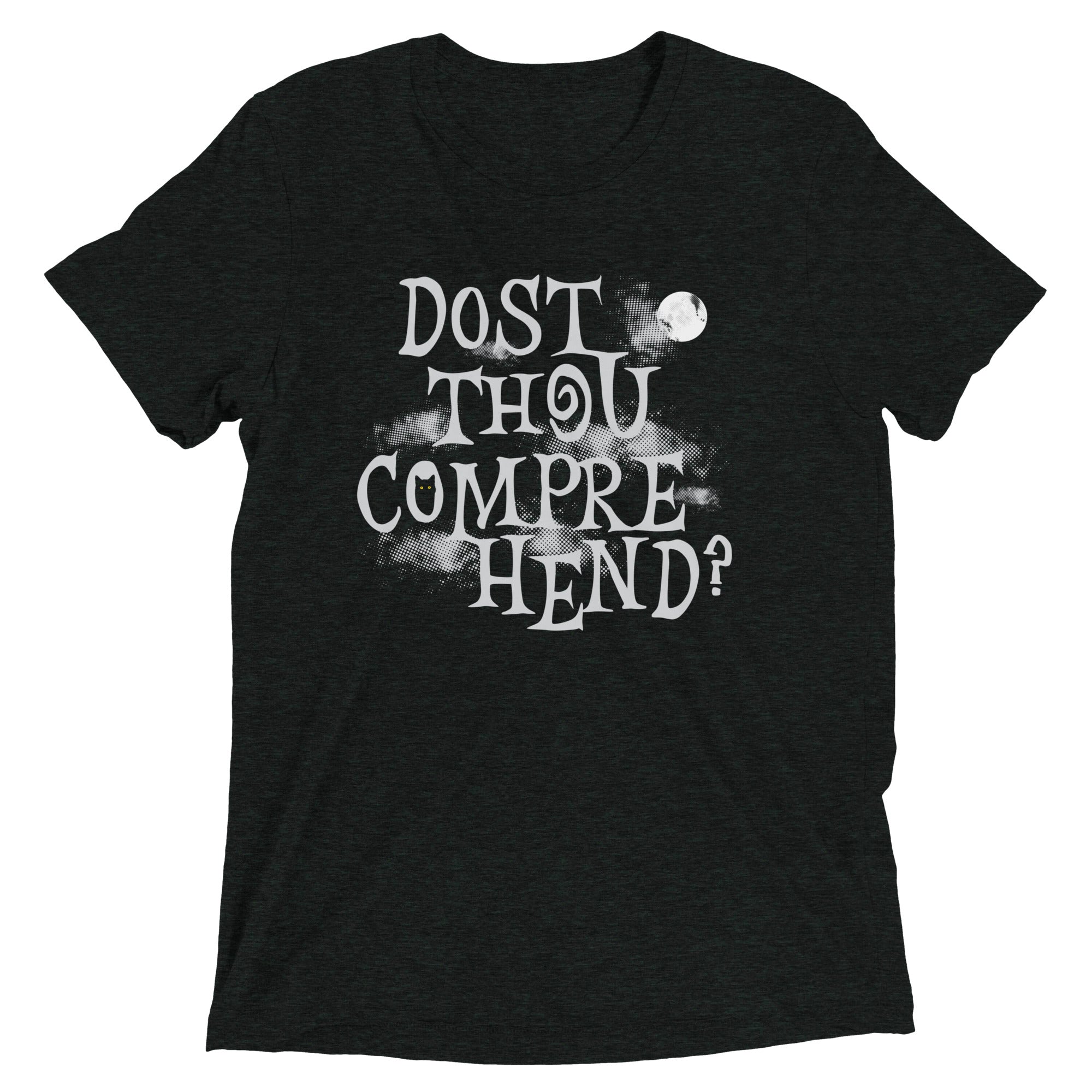Dost Thou Comprehend? Men's Tri-Blend Tee Hoodie, Sweatshirt | PureTeeCo.com (Image 1)