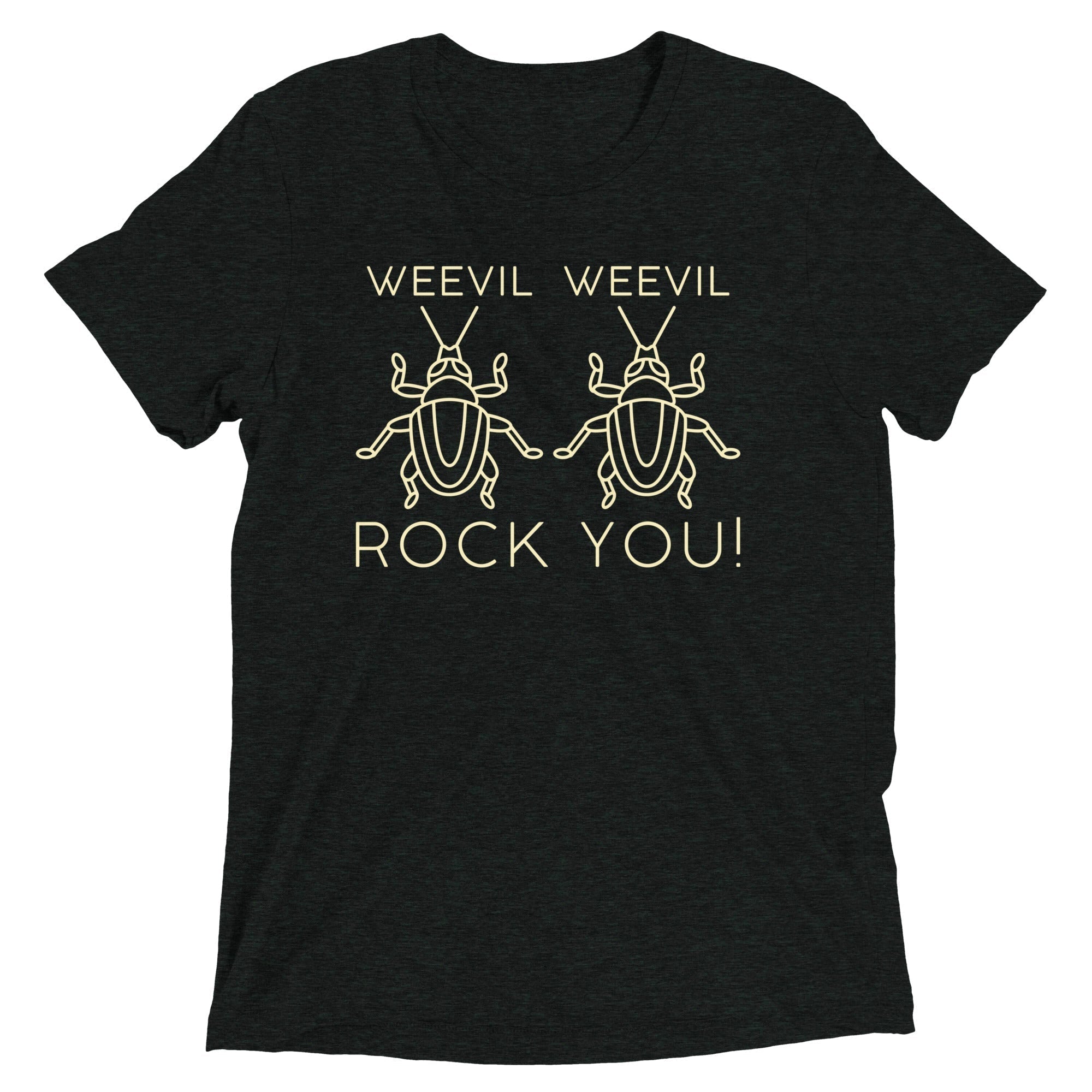 Weevil Weevil Rock You! Men's Tri-Blend Tee Hoodie, Sweatshirt | PureTeeCo.com (Image 1)