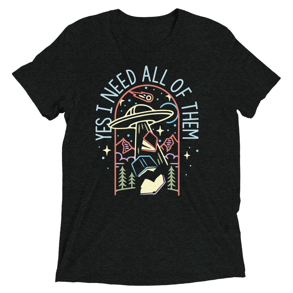 Yes I Need All Of Them Men's Tri-Blend Tee Hoodie, Sweatshirt | PureTeeCo.com (Image 1)