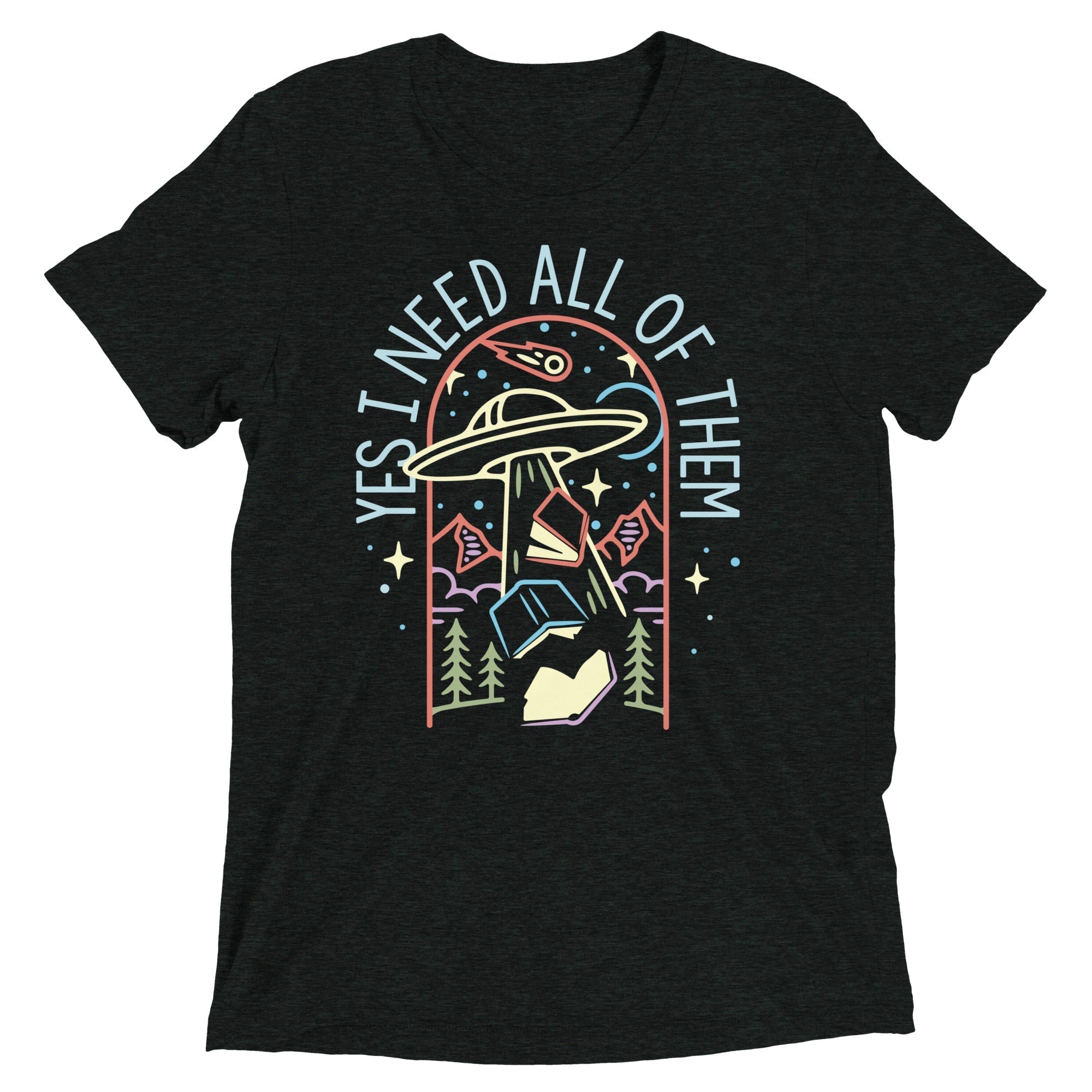 Yes I Need All Of Them Men's Tri-Blend Tee Hoodie, Sweatshirt | PureTeeCo.com (Image 1)