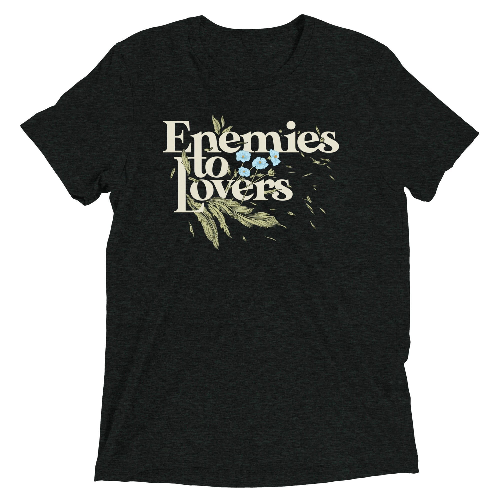 Enemies To Lovers Men's Tri-Blend Tee Hoodie, Sweatshirt | PureTeeCo.com (Image 1)