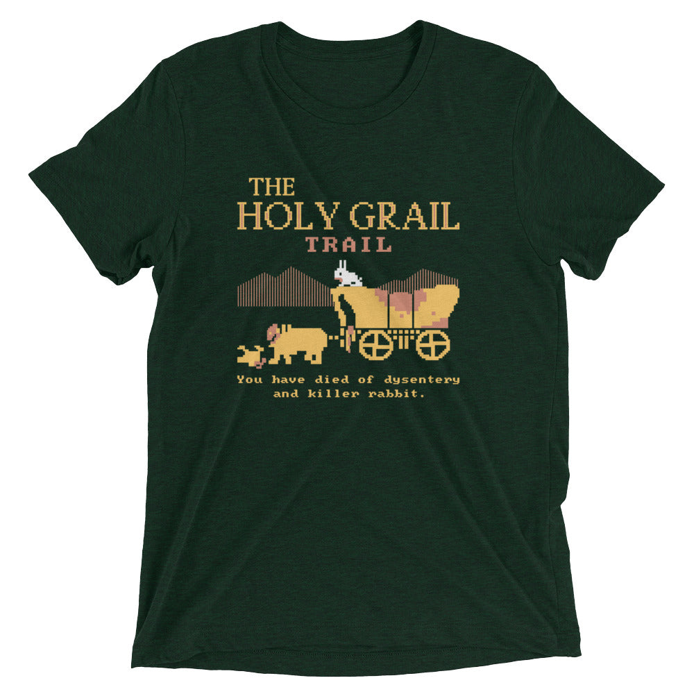 The Holy Grail Trail Men's Tri-Blend Tee Hoodie, Sweatshirt | PureTeeCo.com (Image 2)