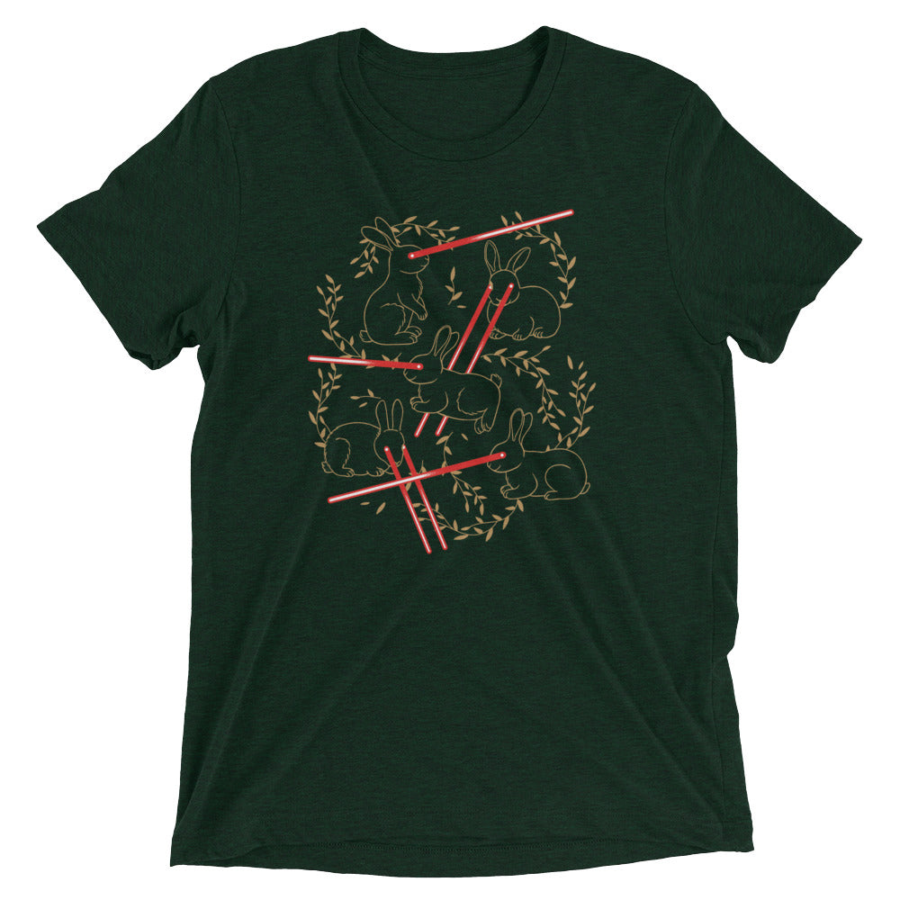 Laser Buns Men's Tri-Blend Tee Hoodie, Sweatshirt | PureTeeCo.com (Image 2)