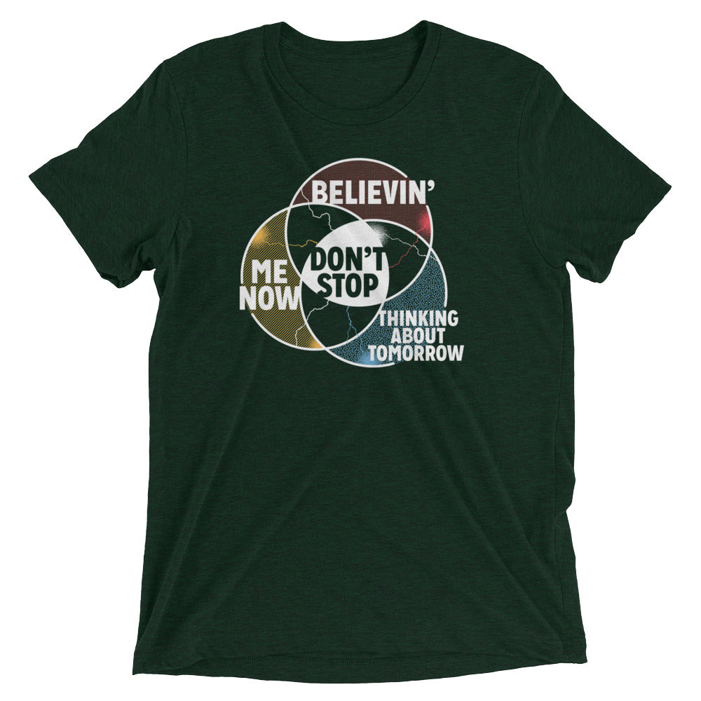 Don't Stop Venn Diagram Men's Tri-Blend Tee Hoodie, Sweatshirt | PureTeeCo.com (Image 3)