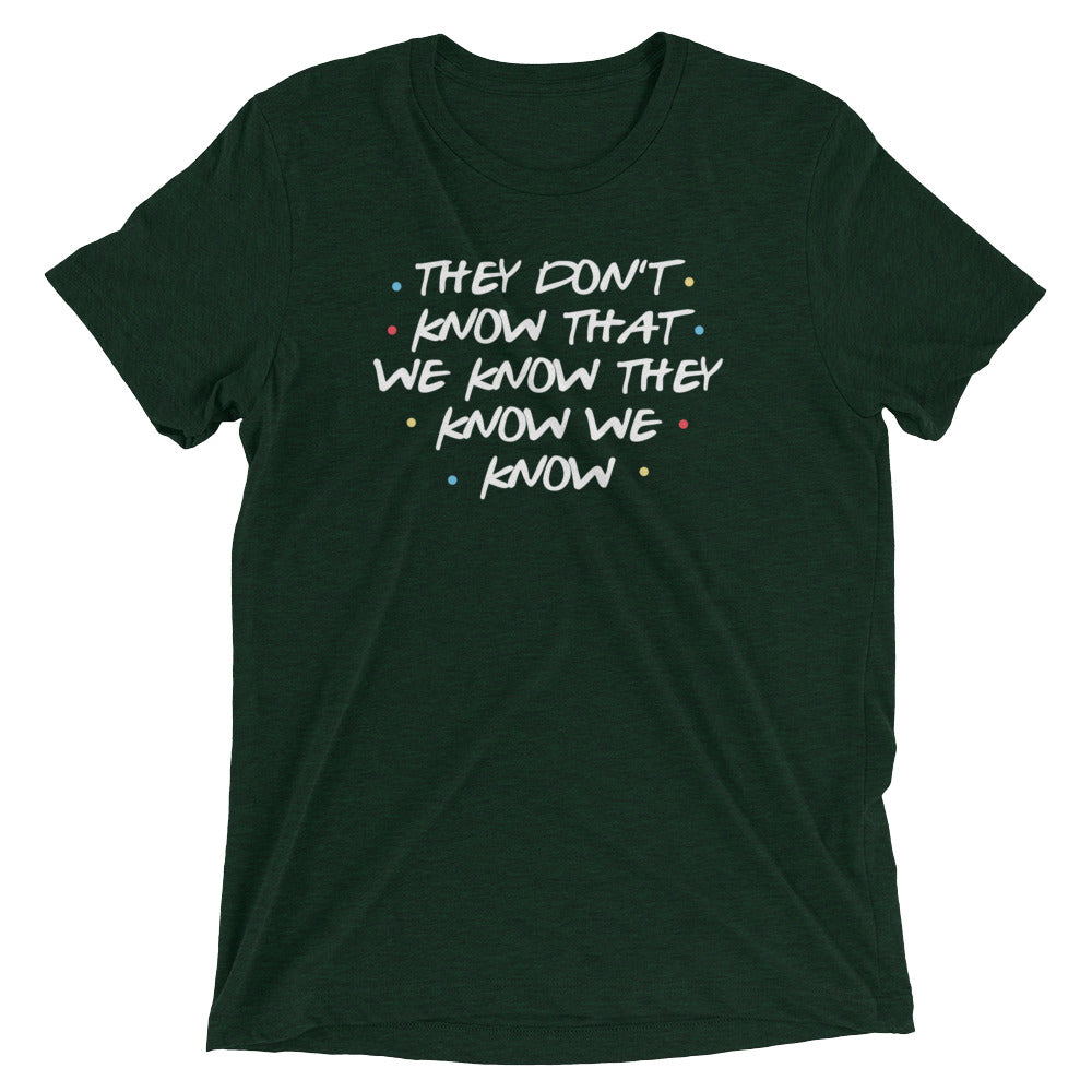They Don't Know That We Know Men's Tri-Blend Tee Hoodie, Sweatshirt | PureTeeCo.com (Image 3)