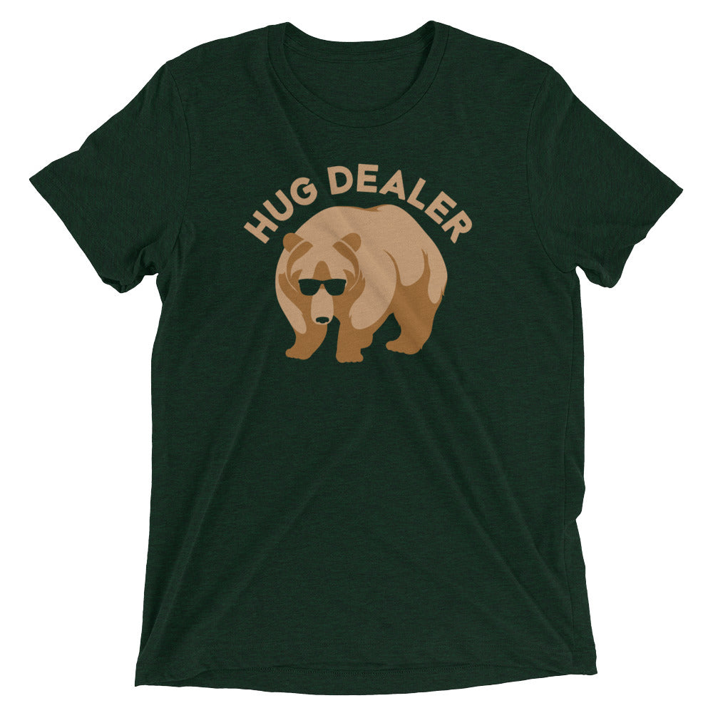 Hug Dealer Men's Tri-Blend Tee Hoodie, Sweatshirt | PureTeeCo.com (Image 3)