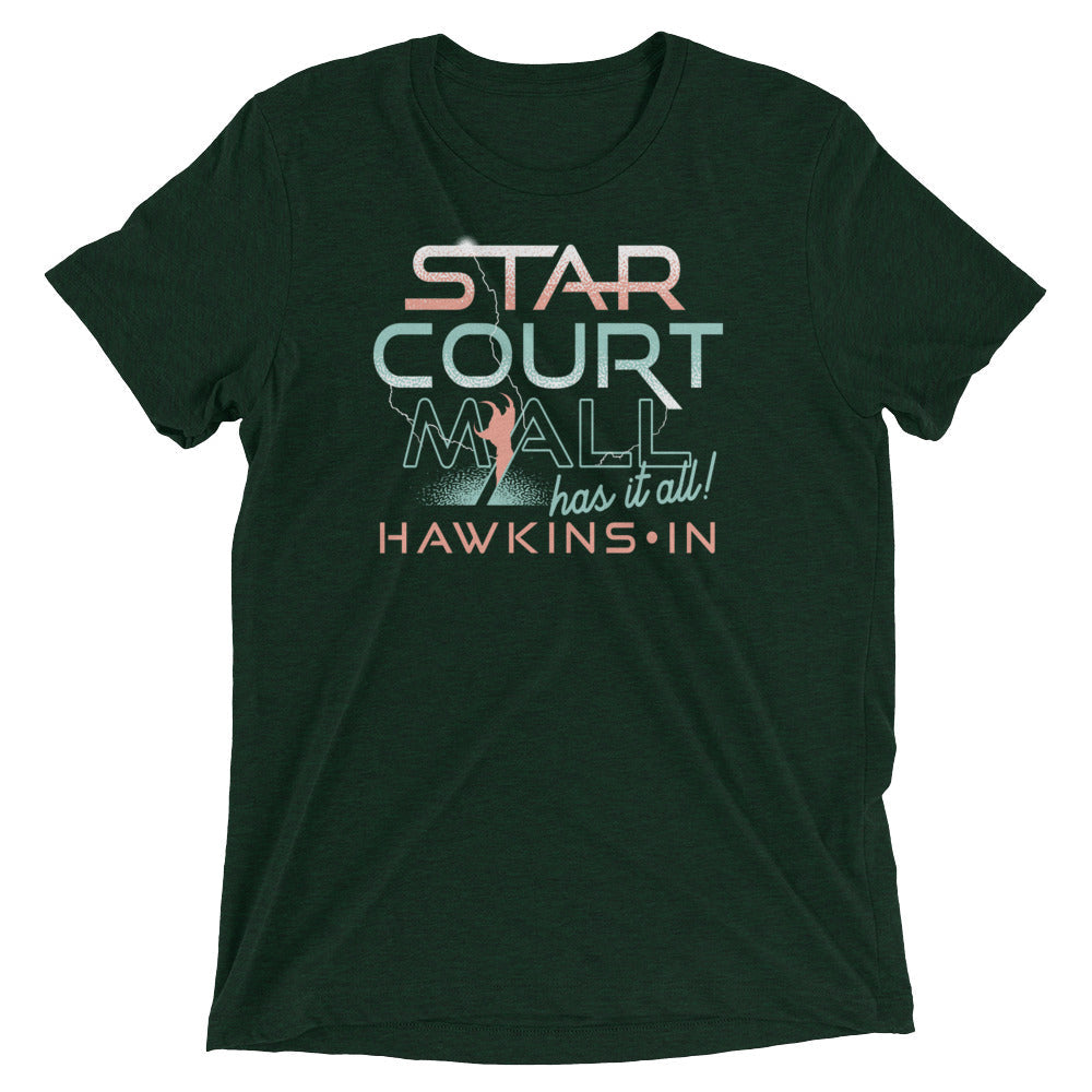 Starcourt Mall Men's Tri-Blend Tee Hoodie, Sweatshirt | PureTeeCo.com (Image 3)