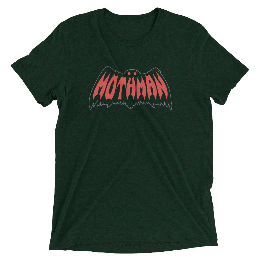 Mothman Men's Tri-Blend Tee Hoodie, Sweatshirt | PureTeeCo.com (Image 2)