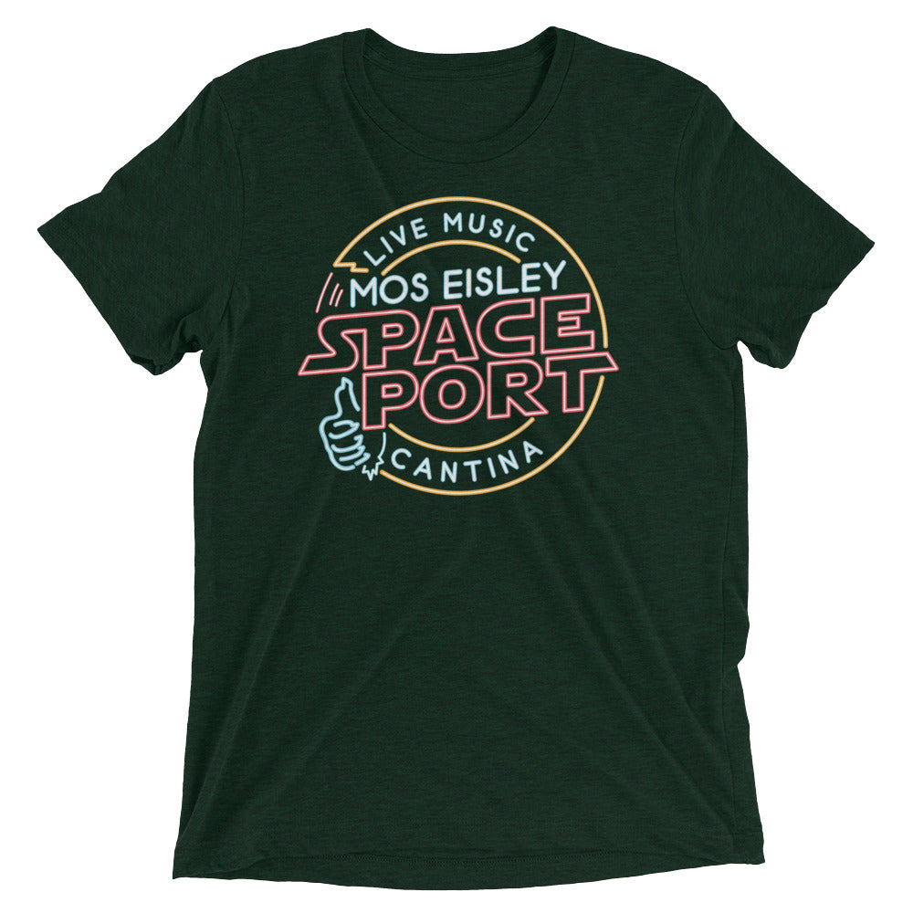 Mos Eisley Space Port Men's Tri-Blend Tee Hoodie, Sweatshirt | PureTeeCo.com (Image 2)