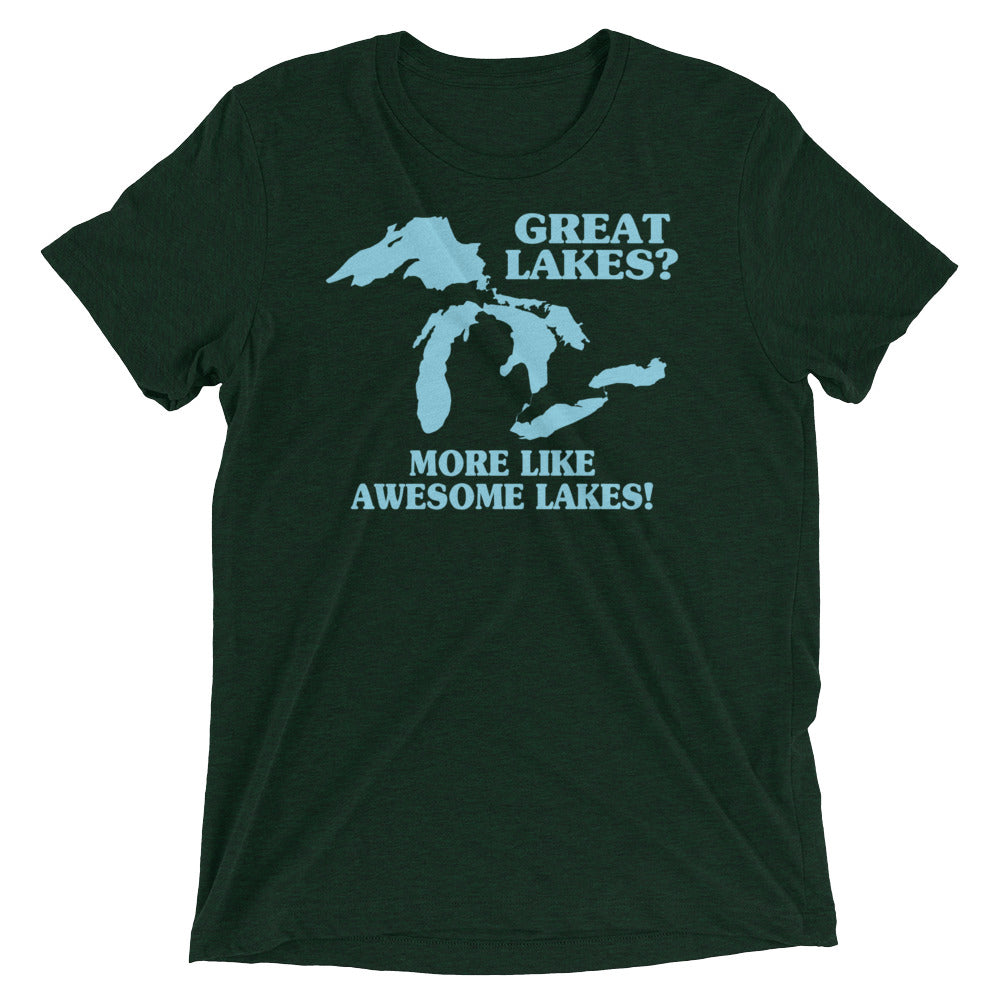 Great Lakes? Men's Tri-Blend Tee Hoodie, Sweatshirt | PureTeeCo.com (Image 2)