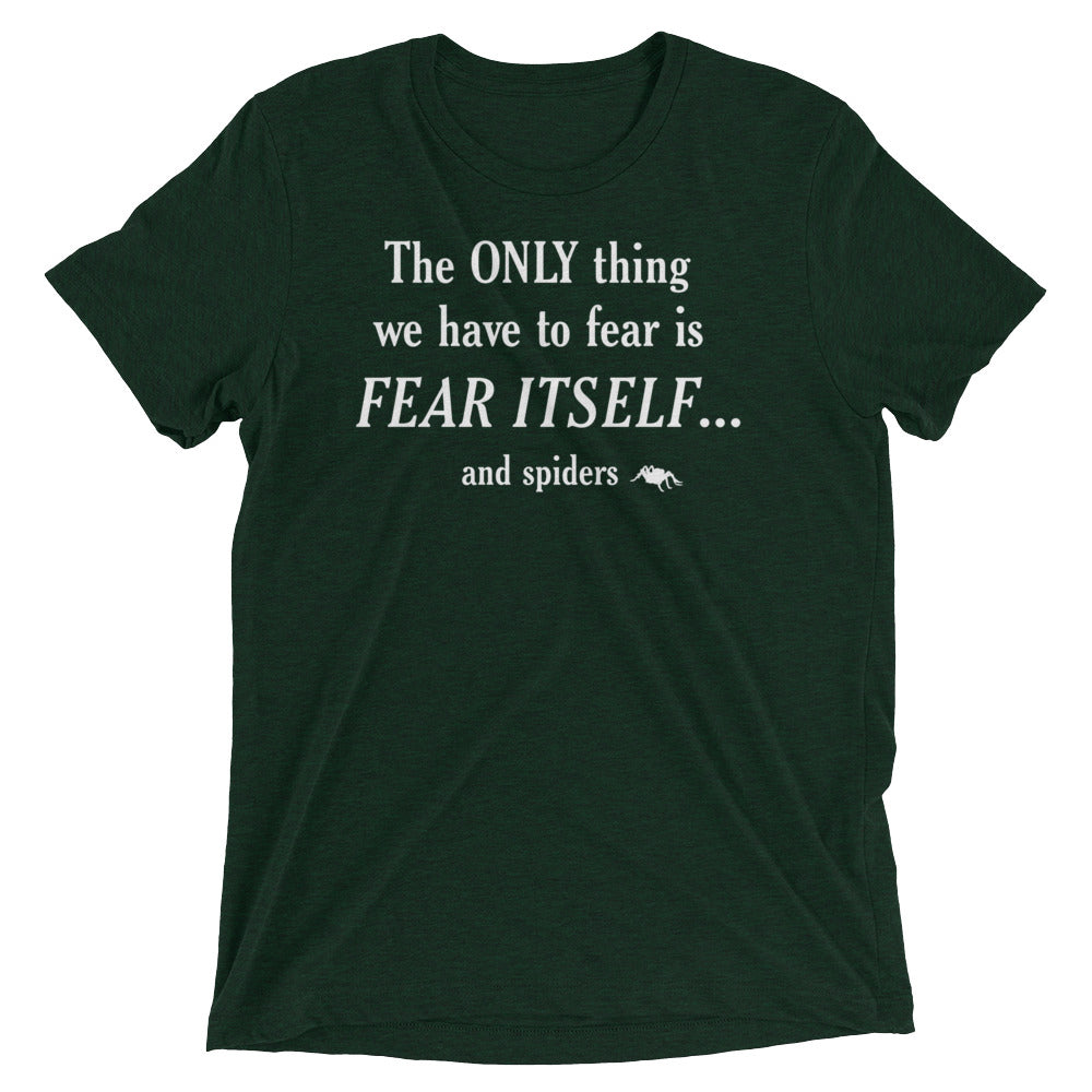 The Only Thing We Have To Fear Men's Tri-Blend Tee Hoodie, Sweatshirt | PureTeeCo.com (Image 2)