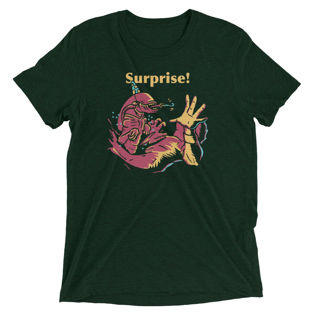Surprise Party! Men's Tri-Blend Tee Hoodie, Sweatshirt | PureTeeCo.com (Image 2)