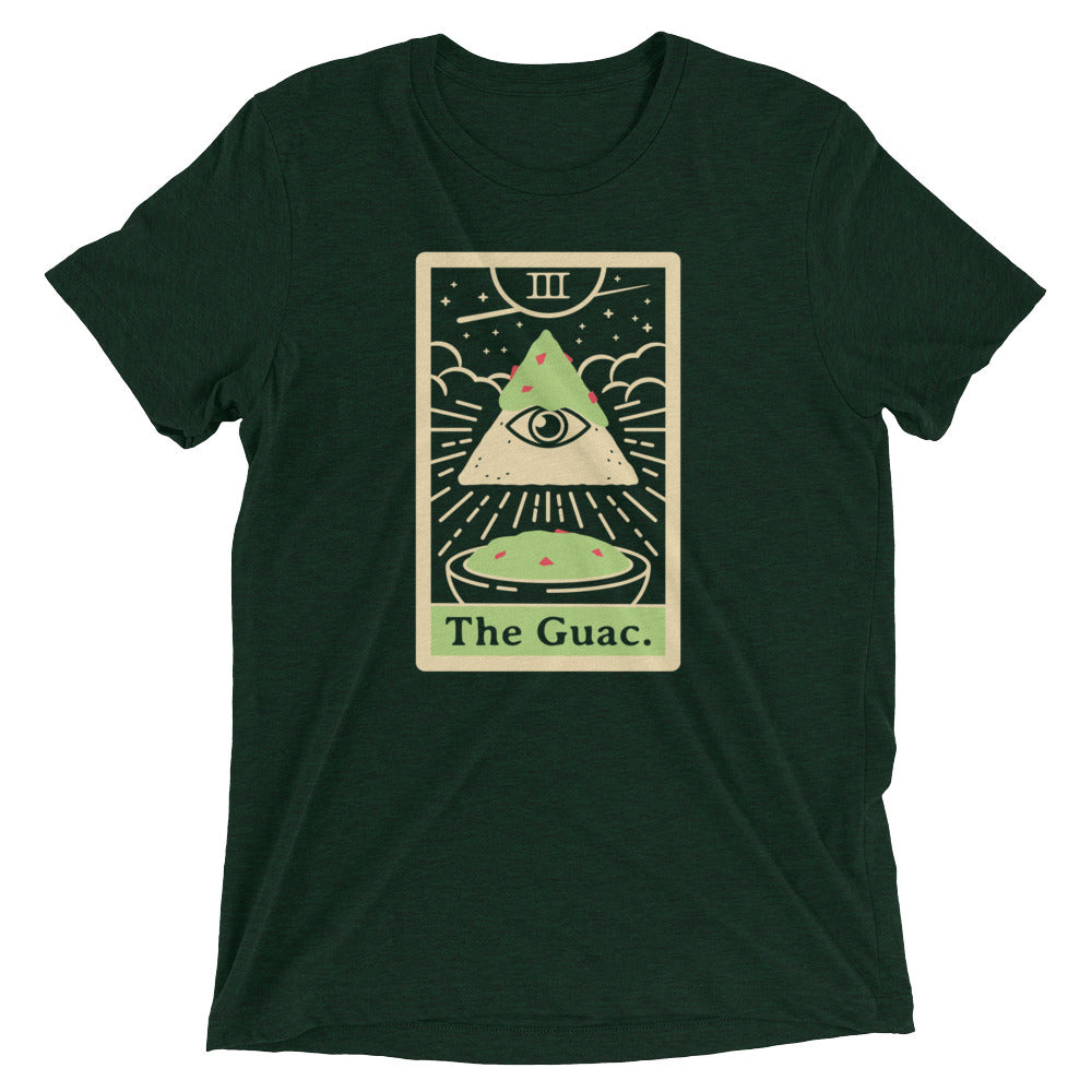 The Guac Tarot Men's Tri-Blend Tee Hoodie, Sweatshirt | PureTeeCo.com (Image 2)