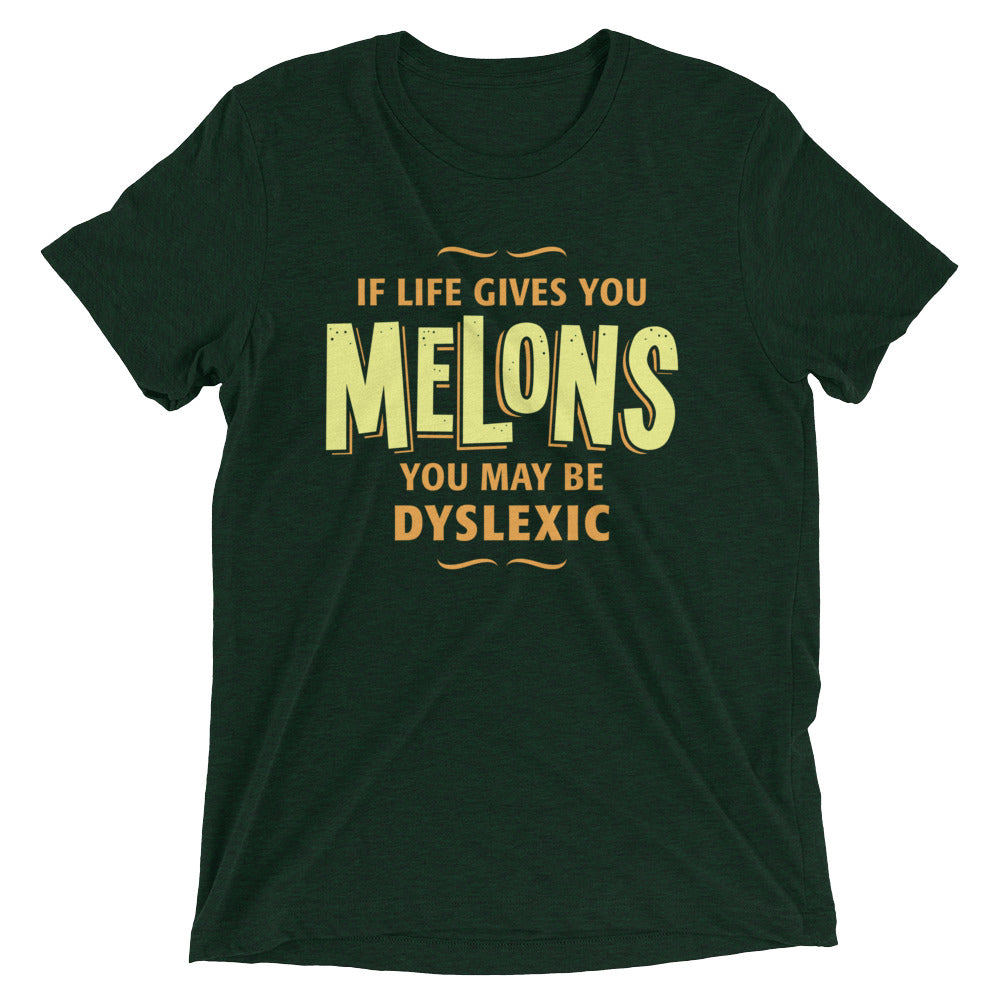 If Life Gives You Melons Men's Tri-Blend Tee Hoodie, Sweatshirt | PureTeeCo.com (Image 3)