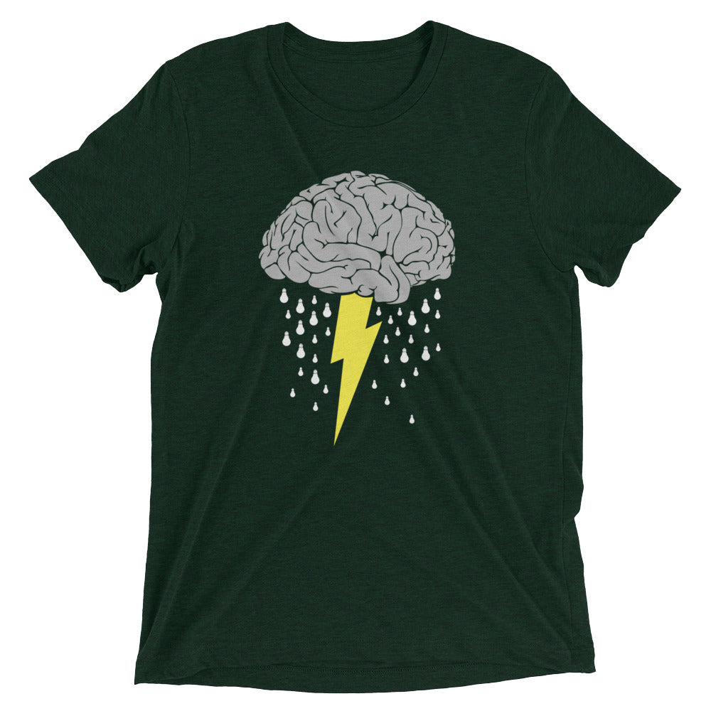 Brainstorm Men's Tri-Blend Tee Hoodie, Sweatshirt | PureTeeCo.com (Image 3)