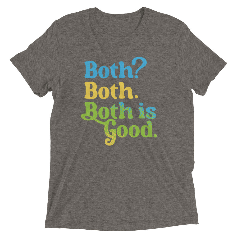 Both? Both. Both Is Good. Men's Tri-Blend Tee Hoodie, Sweatshirt | PureTeeCo.com (Image 5)