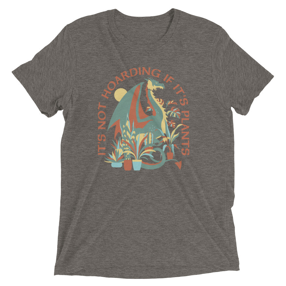 It's Not Hoarding If It's Plants Men's Tri-Blend Tee Hoodie, Sweatshirt | PureTeeCo.com (Image 5)