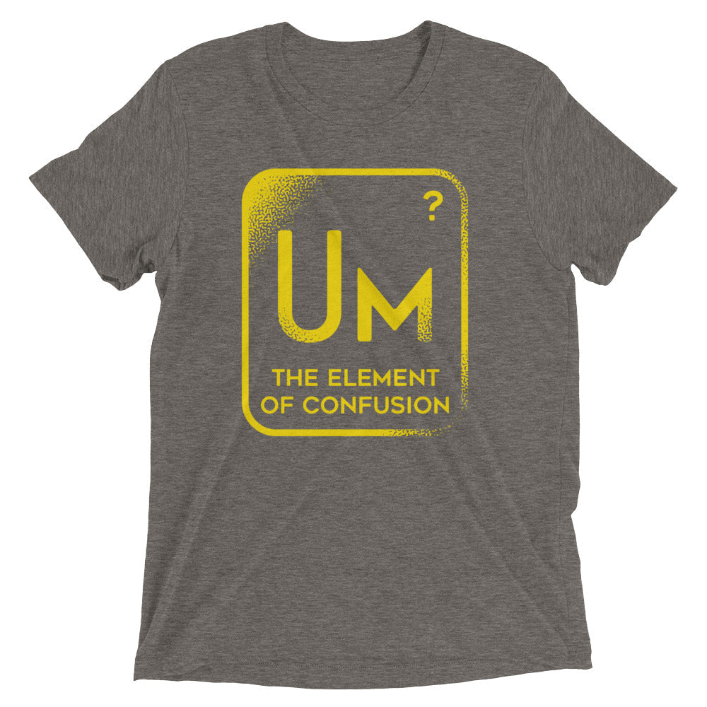 The Element Of Confusion Men's Tri-Blend Tee Hoodie, Sweatshirt | PureTeeCo.com (Image 5)