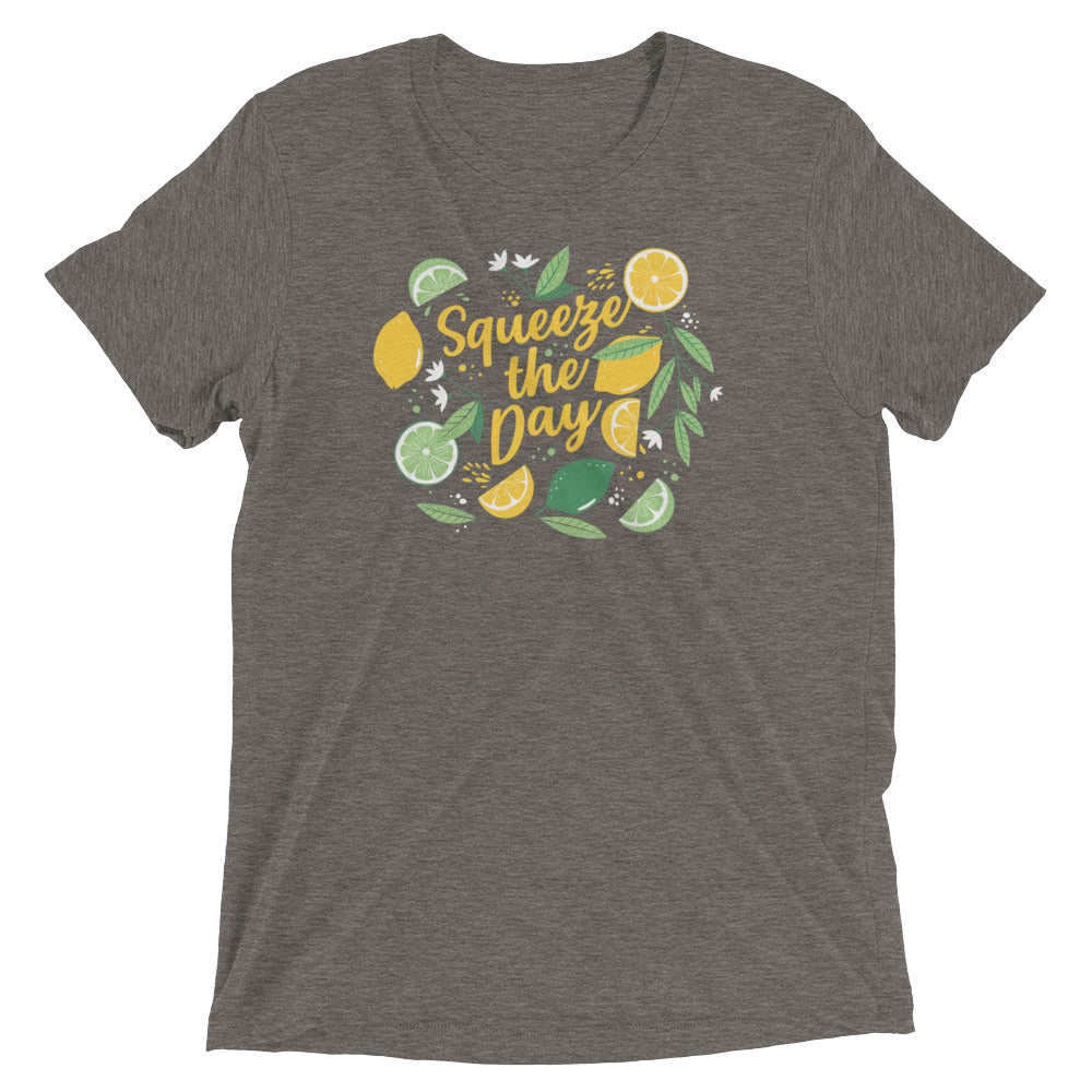 Squeeze The Day Men's Tri-Blend Tee Hoodie, Sweatshirt | PureTeeCo.com (Image 5)