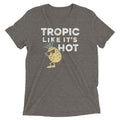 Tropic Like It's Hot Men's Tri-Blend Tee Hoodie, Sweatshirt | PureTeeCo.com (Image 1)
