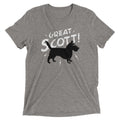 Great Scott! Men's Tri-Blend Tee Hoodie, Sweatshirt | PureTeeCo.com (Image 1)