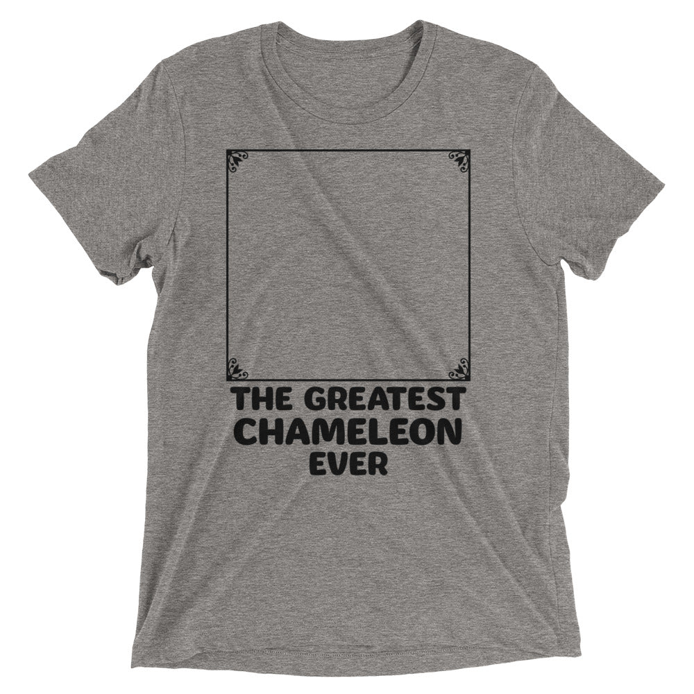 The Greatest Chameleon Ever Men's Tri-Blend Tee Hoodie, Sweatshirt | PureTeeCo.com (Image 3)