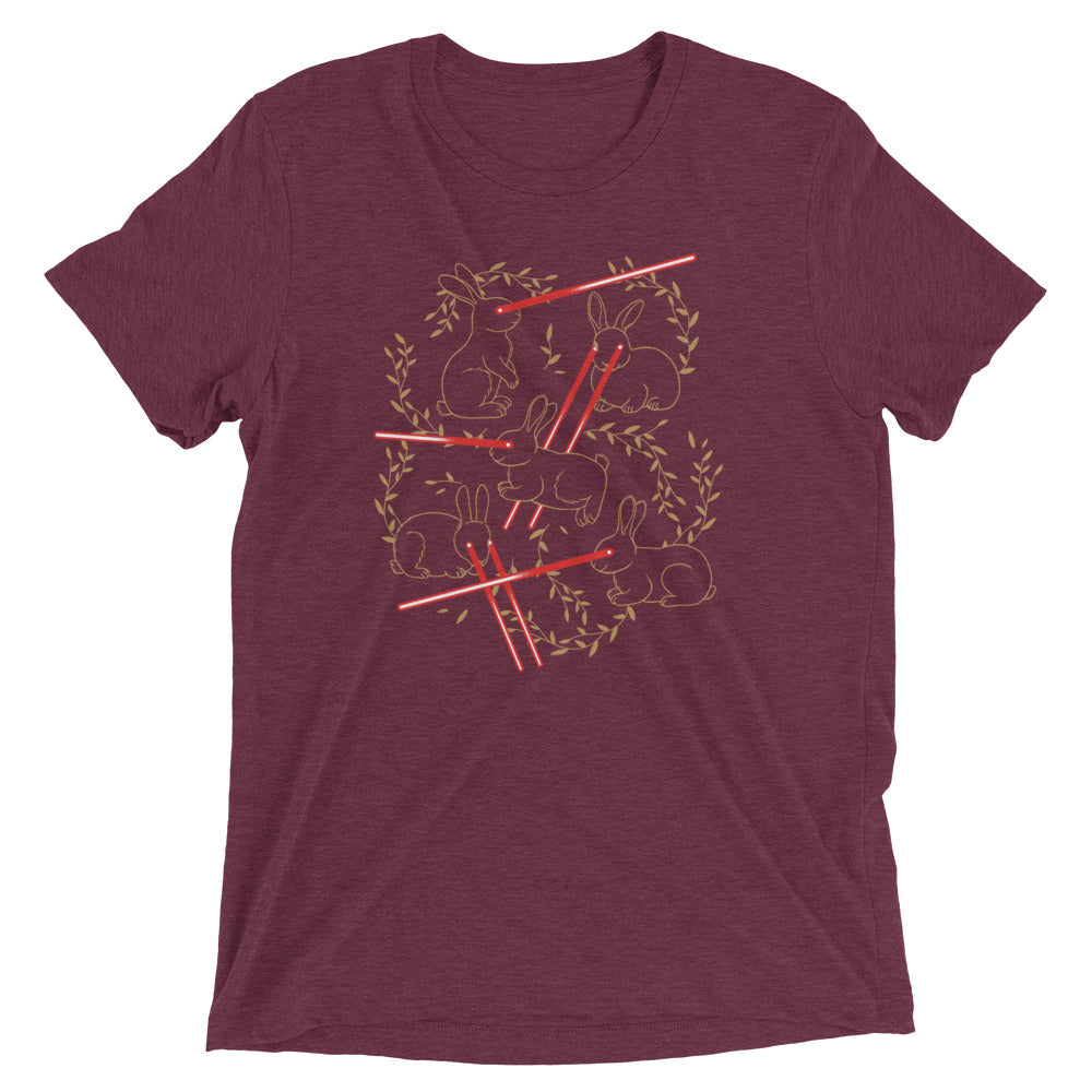 Laser Buns Men's Tri-Blend Tee Hoodie, Sweatshirt | PureTeeCo.com (Image 3)